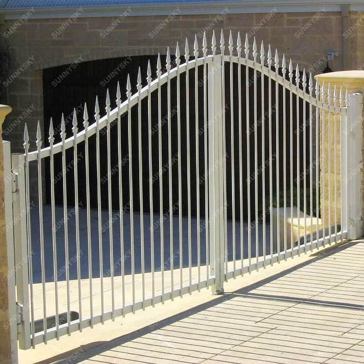 XIYATECH Hot Sale High End Luxury Customized Decorative Metal Wrought Iron Sliding Swing Gate Designs for Home Villa Office