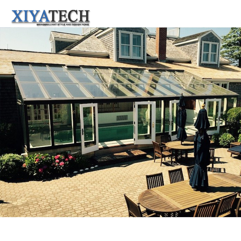 XIYATECH professional design freestanding low-e double-glazed sunrooms roof panels for garden