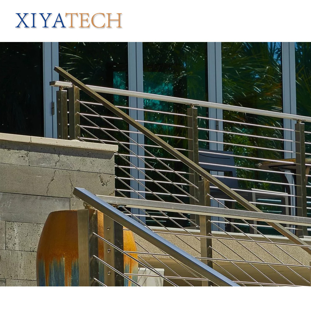 XIYATECH high quality outdoor 304 grade stainless steel cable railing systems  grill design