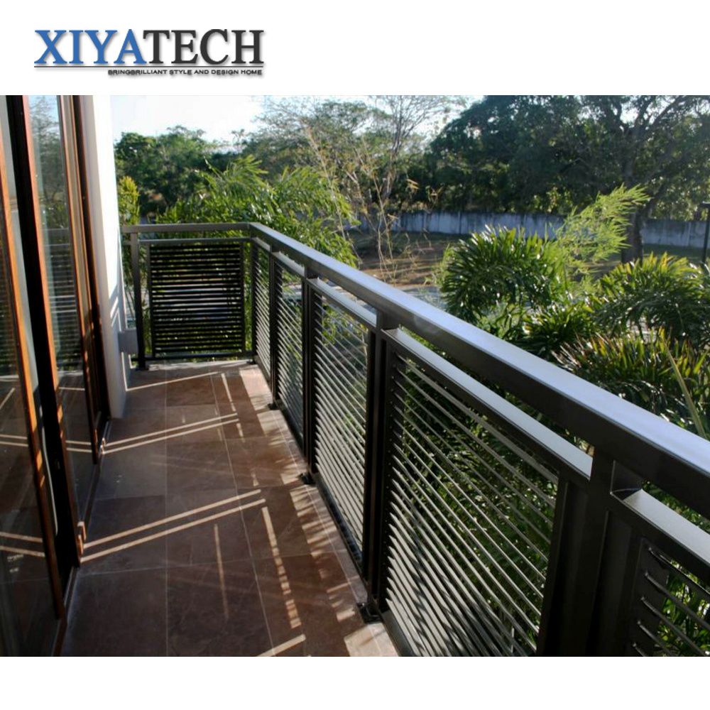 XIYATECH stairs glass railing for indoor aluminium profile standoff spigot frameless ss fittings