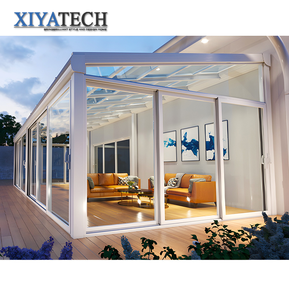 XIYATECH professional design freestanding low-e double-glazed sunrooms roof panels for garden