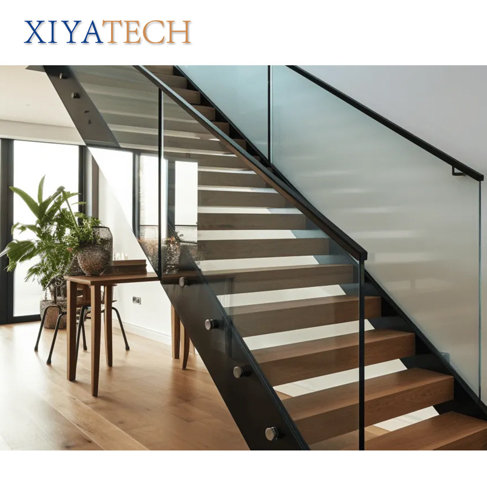 XIYATECH grade 304 stainless steel pipe for balcony traditional handrails glass railing