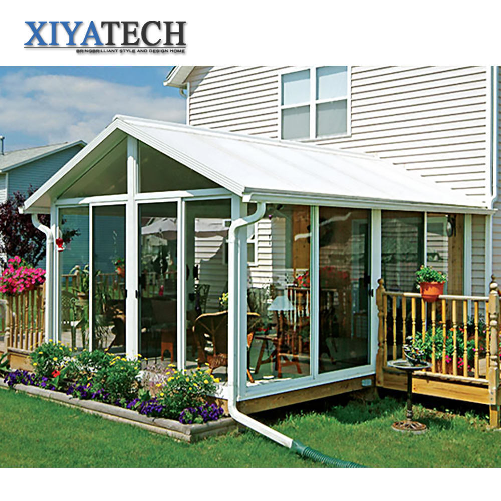 XIYATECH High-Quality Beautiful Winter Garden Conservatory Roof Thermal Insulation Tempered Glass Portable Aluminum Sunroom