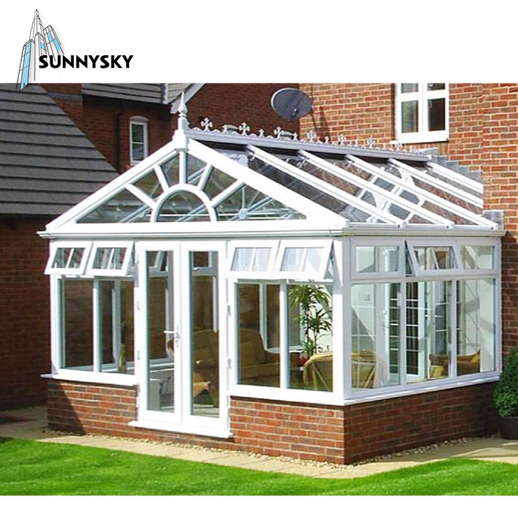 XIYATECH Customized Modern Garden Glass Sun Room House Outdoor Veranda Conservatory Aluminium Free Standing Sunroom