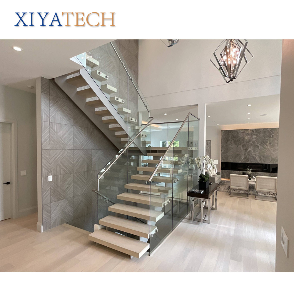 XIYATECH grade 304 stainless steel pipe for balcony traditional handrails glass railing