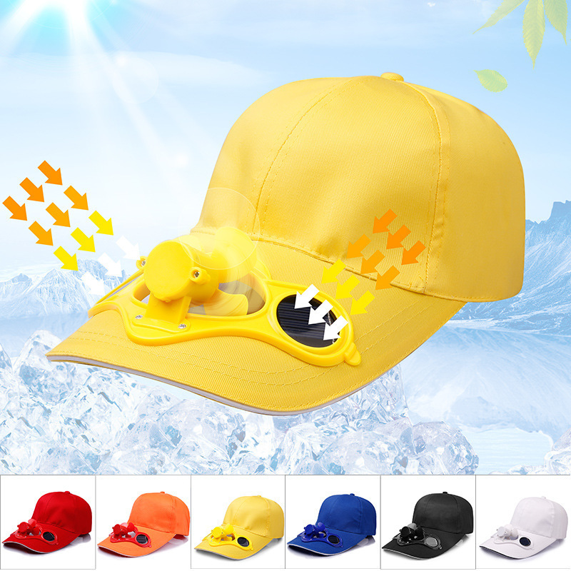 2024 Summer Customized Logo Sports Adjustable Truck Driver Automatic Solar Fan Outdoor Baseball Hat Cool