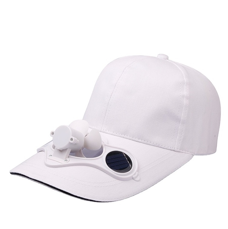 2024 Summer Customized Logo Sports Adjustable Truck Driver Automatic Solar Fan Outdoor Baseball Hat Cool