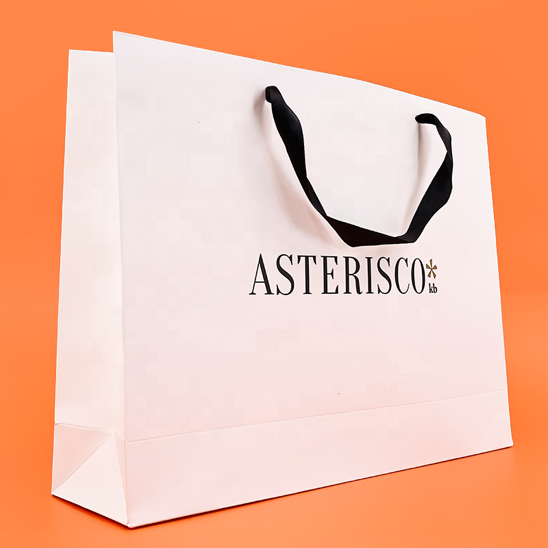 Gift Packaging Shopping Paper Bag With Own Design Wholesale Personalized Logo Luxury Fancy Paper OEM Clothes Pants