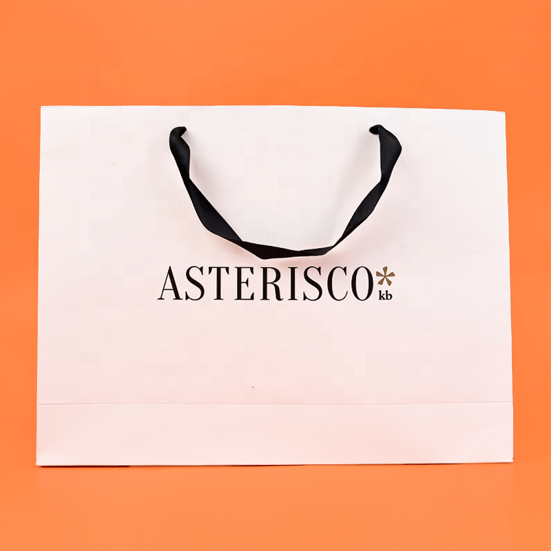 Gift Packaging Shopping Paper Bag With Own Design Wholesale Personalized Logo Luxury Fancy Paper OEM Clothes Pants