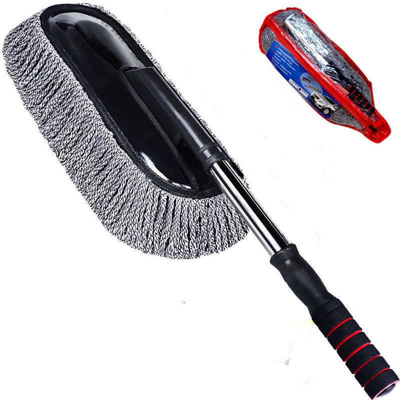 Factory Outlet Telescopic Handle Dust Removal Car Washing Brush Nanuality Soft Car Cleaning Brush /soft Car Wheel Cleaning Brush