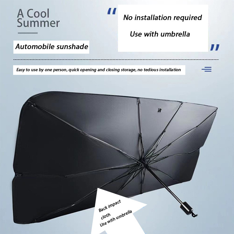 Retractable Anti Uv Protection Car Umbrella Foldable Front Window Windshield Sun Shade Sunshade For Car