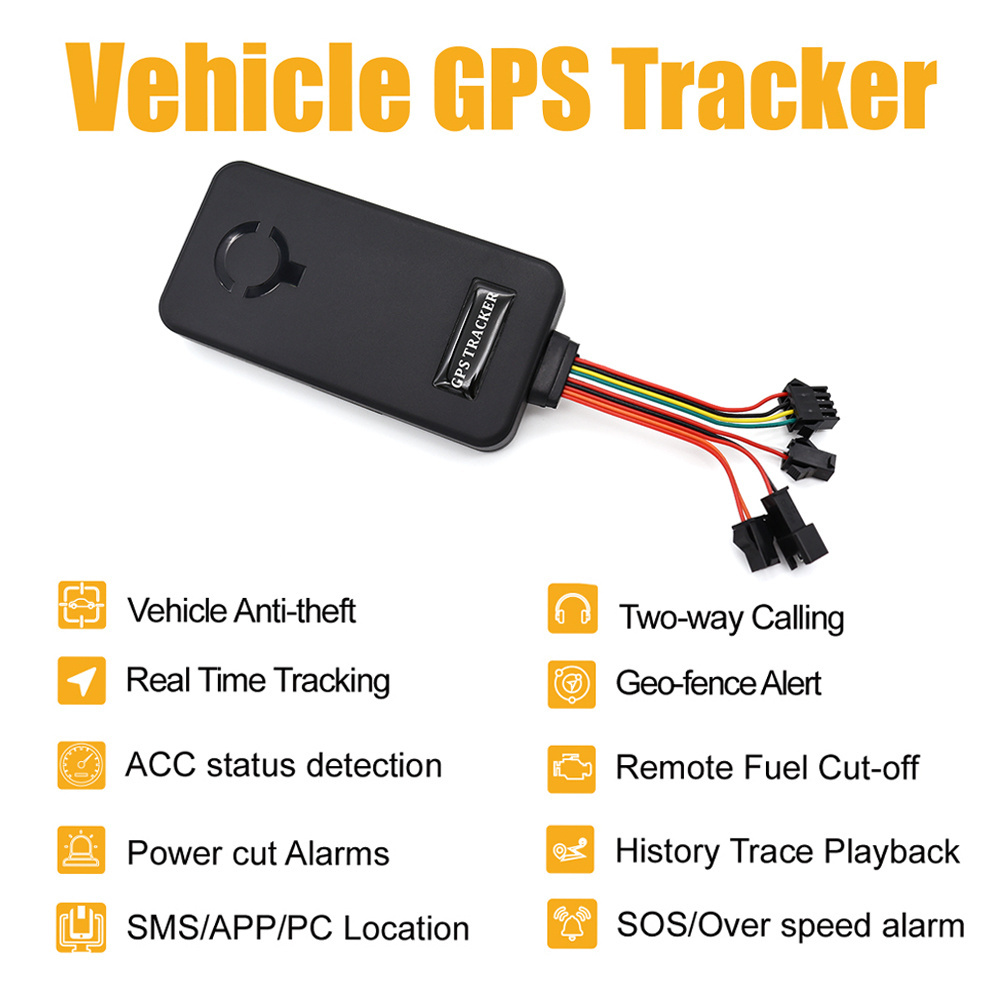 multiple vehicle tracking device sos panic button engine shut off motorcycle electric bike remotely shutdown car gps tracker