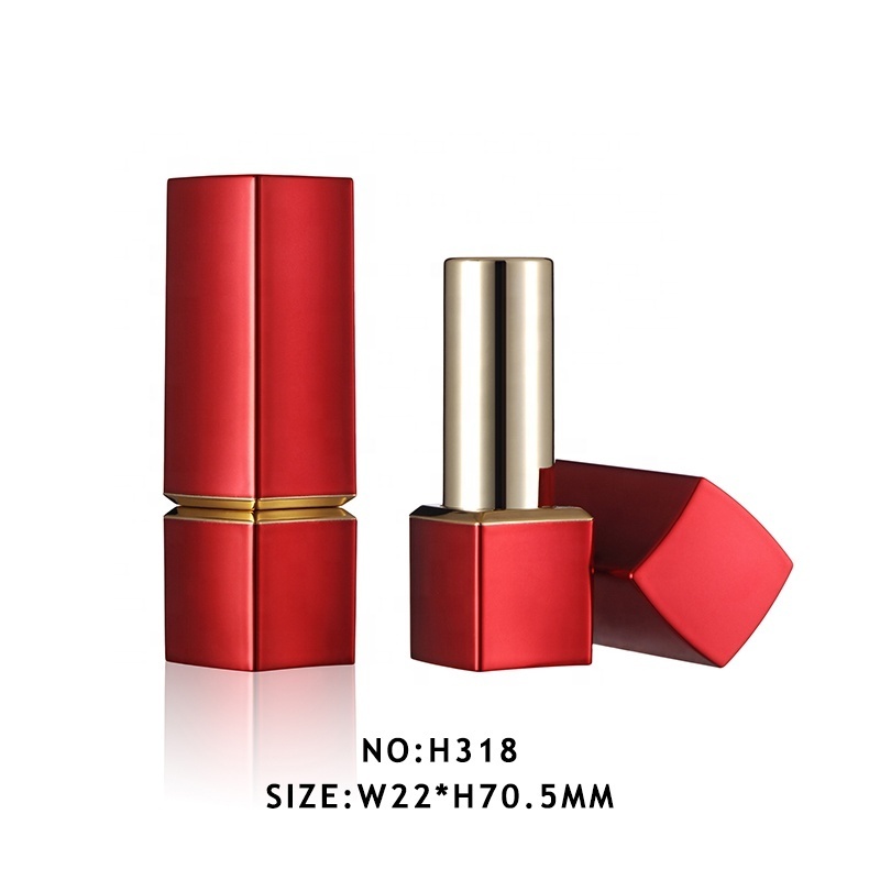 Quality Manufacture Custom LOGO Lipstick Tubes Empty Aluminium Cosmetic Packaging Container Lipstick Case