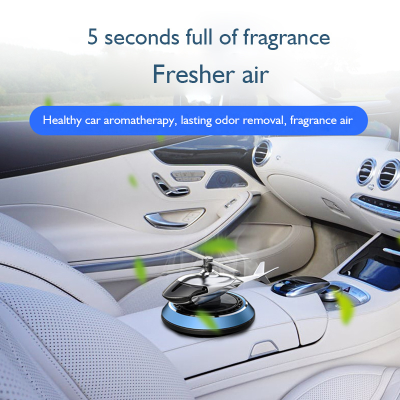 Car Aromatherapy Solar Energy Helicopter Ornaments Decoration Auto Perfume car air freshener