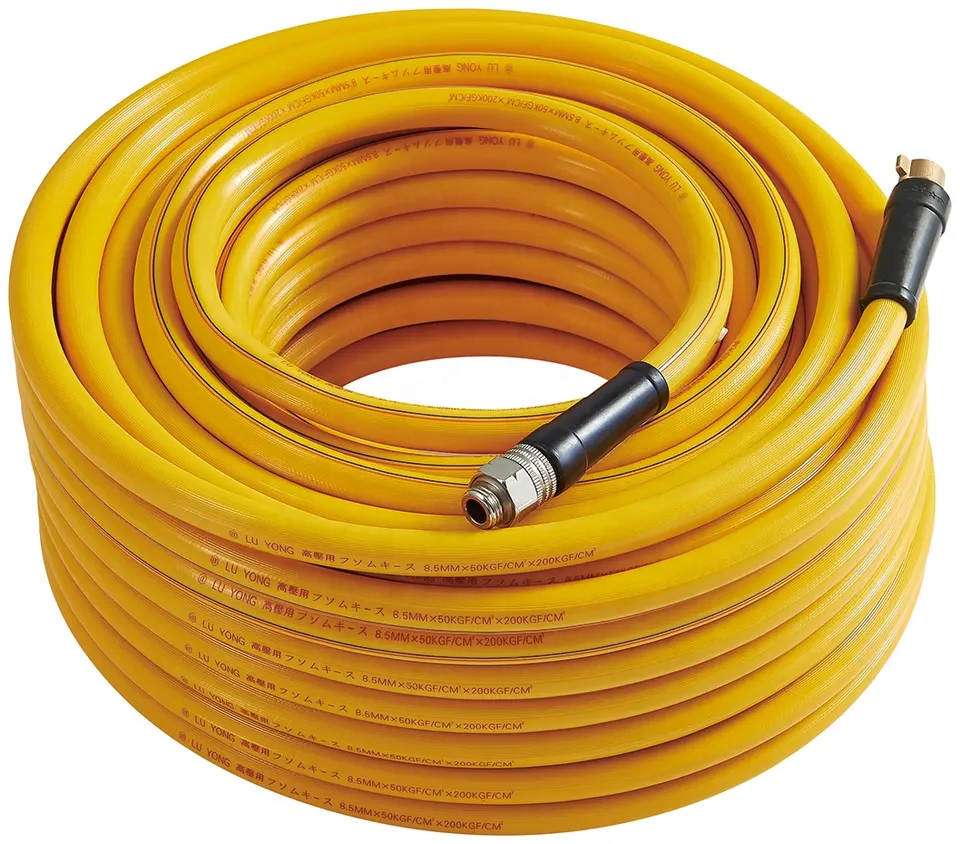 Universal Rubber & PVC Mixed Air Compressor Air Pressure Air Hose Hoses And Fittings Kit For Sale