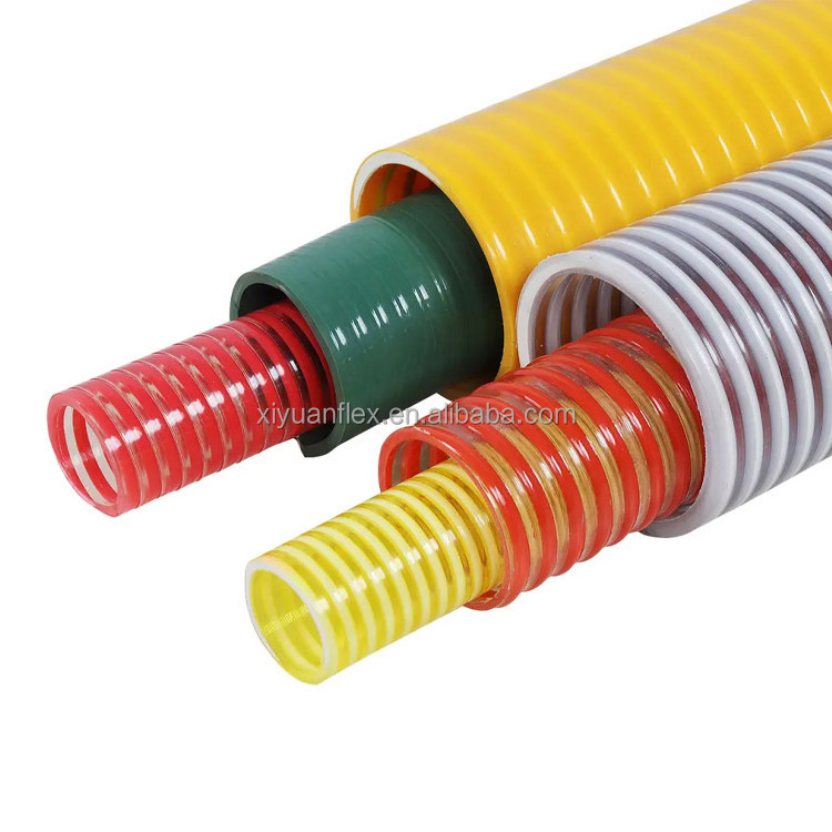 2 inch to 10 inch Orange PVC Spiral Suction Water Hose Pipe Flexible delivery & suction Hose