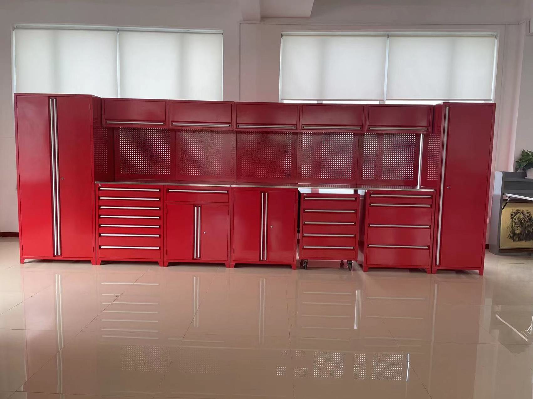 Wholesale Price Workshop Garage Metal Tool Cabinet/Tool Trolley/ Tool Cart with Handle And wheels