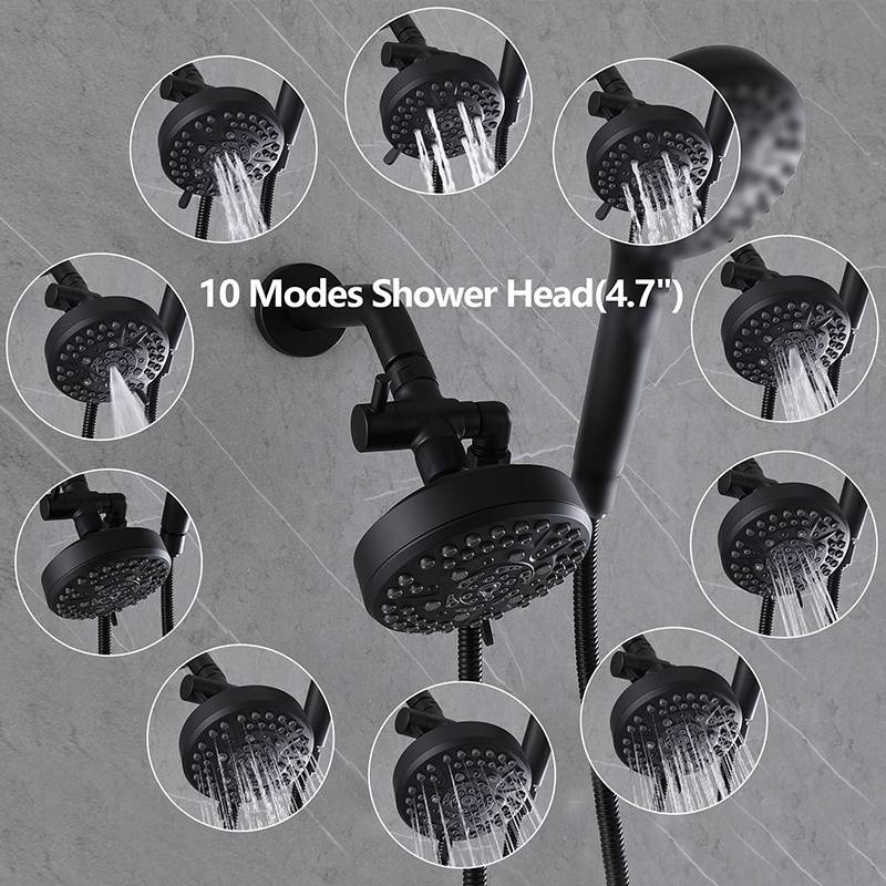 2023 Trending Product New Arrival Multi Functional Faucet Filtered Shower Head Tub Spout Bath Bathroom Shower Set