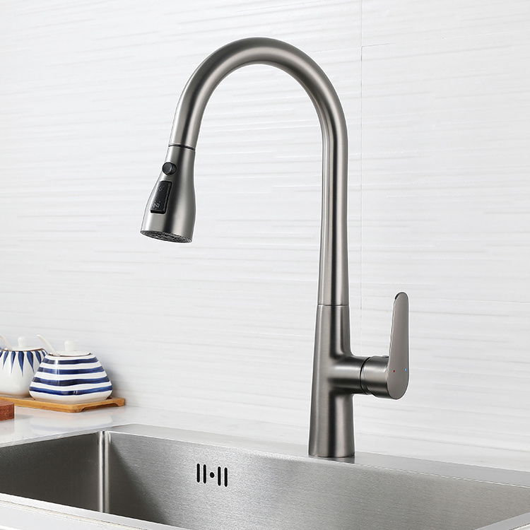 New Product Pull Down Kitchen Sink Faucet Wall Mount Kitchen Mixer Faucet For Kitchen And Bathtub