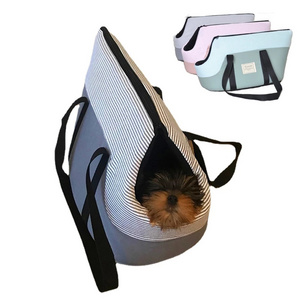 Foldable Travel Outdoor Dog Cat Carrier Bag Portable Breathable Pet Handbag Puppy Tote Slings Front Bags