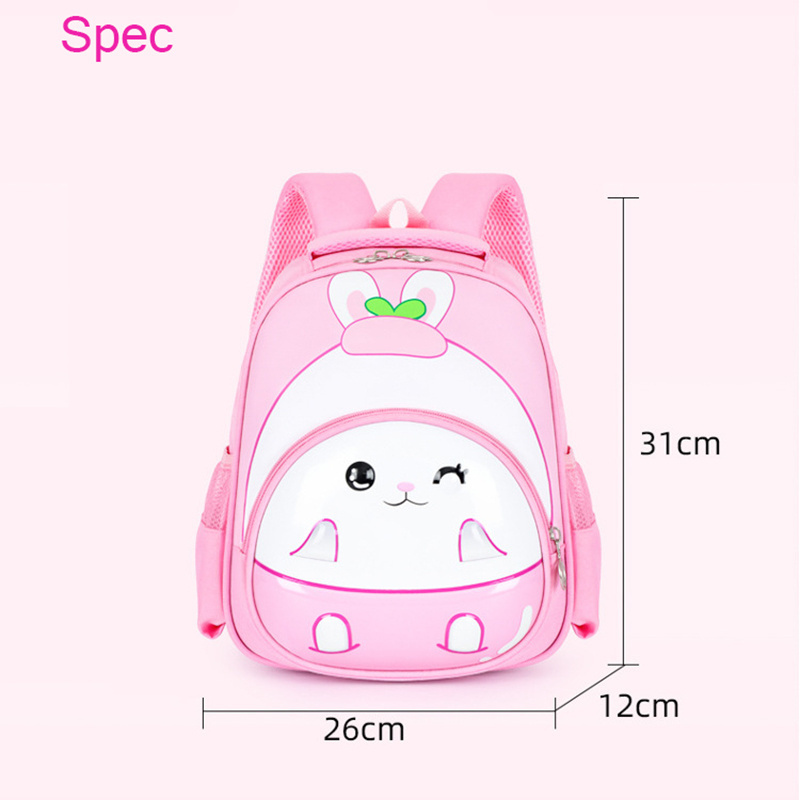 Custom Colorful Children Small Kids Baby Book Backpack Cute Animals Waterproof School Bag for Kindergarten Girl Boy