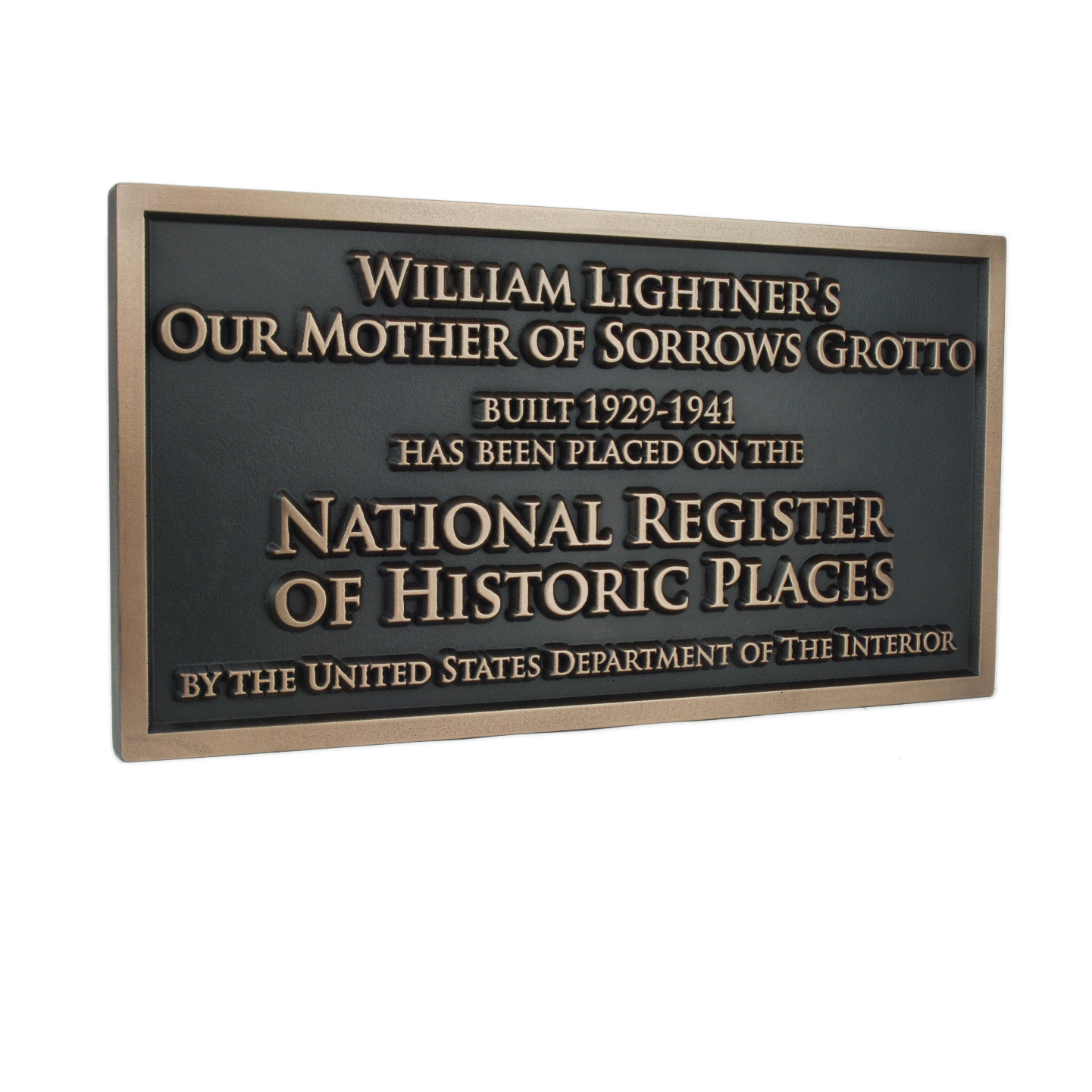 Wholesale personalized 3d carved Brass and aluminum commemorative plaques with historical and commemorative markings