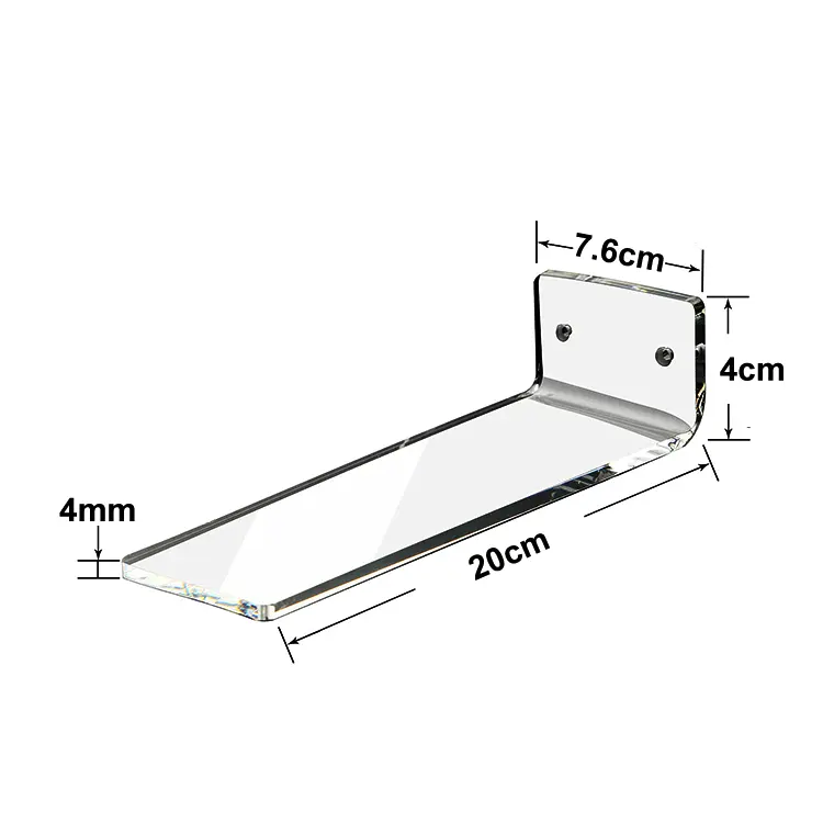 Acrylic Floating Shoe Rack Wall Mount Display Shoe Rack Transparent Storage Rack For Showcase Sneaker Collection Or Shoes