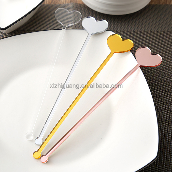 Personalized Acrylic Drink Stirrer Swizzle Clear Blank DIY Acrylic Wedding Drink Stir Stick for Cocktail Stirrers Name