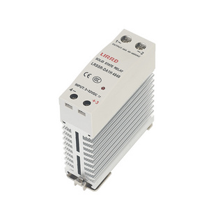 Slim Din Rail 40A Solid State Relay DC to AC with Built-in Heat Sink