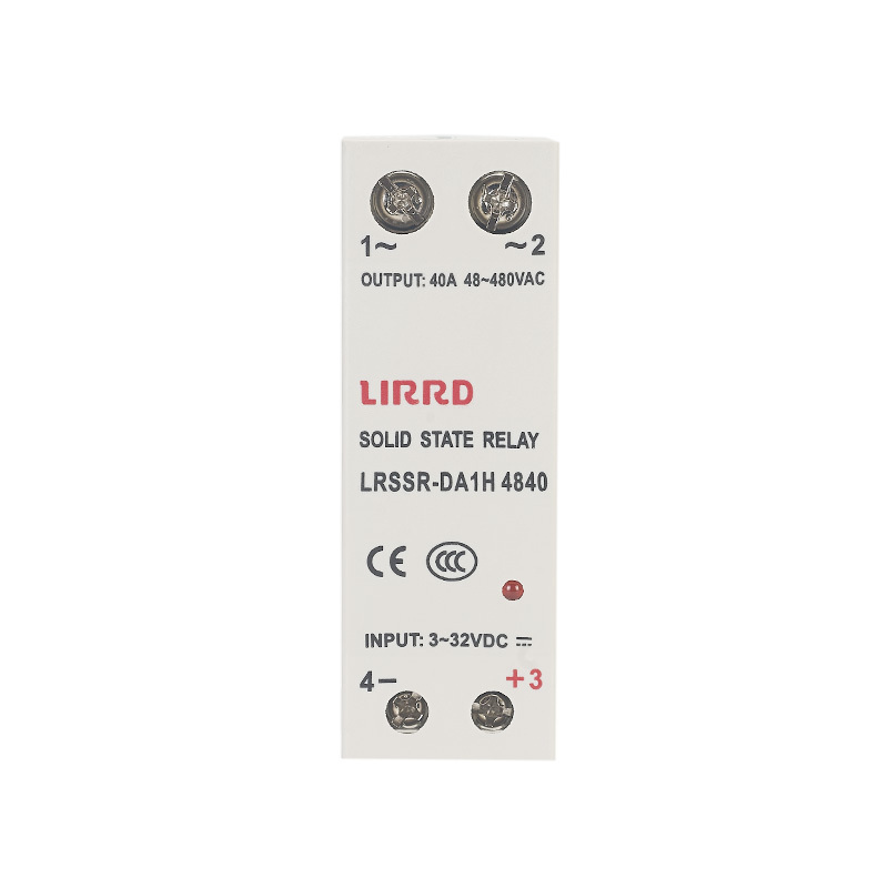 Slim Din Rail 40A Solid State Relay DC to AC with Built-in Heat Sink