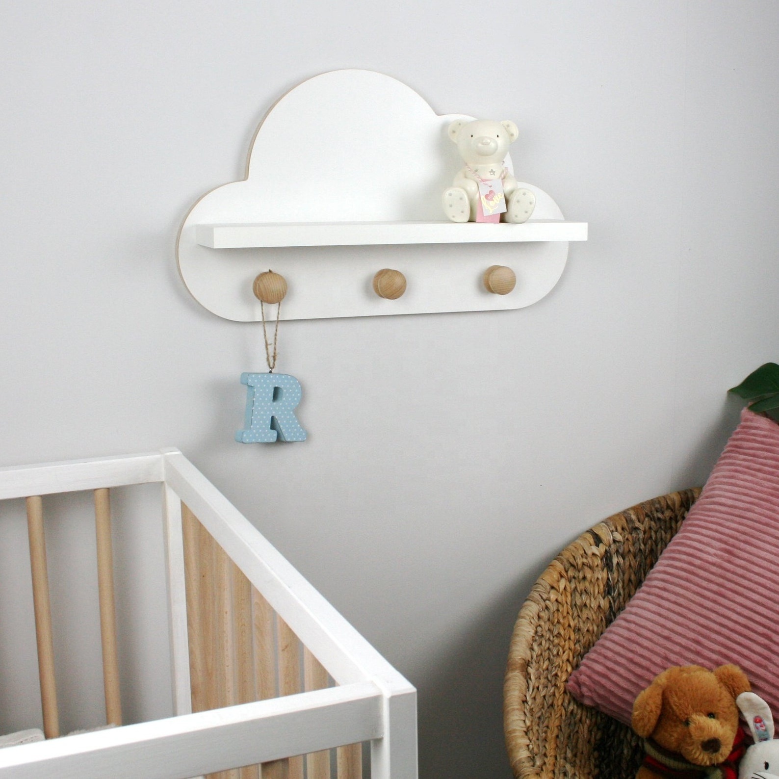 Cloud Ledge Hanger - Nursery Deco -   Book Shelf - Shelves - Wall Shelves