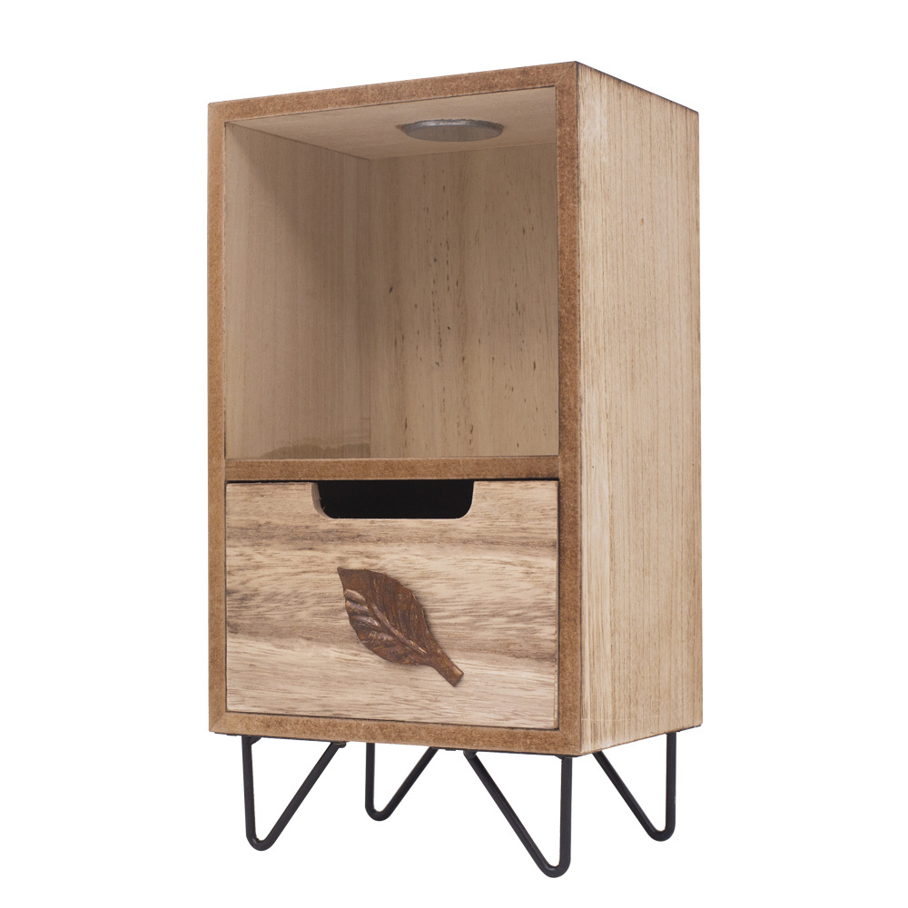 High Quality Wooden File Storage Cabinet With Straw Drawer For Home Furniture