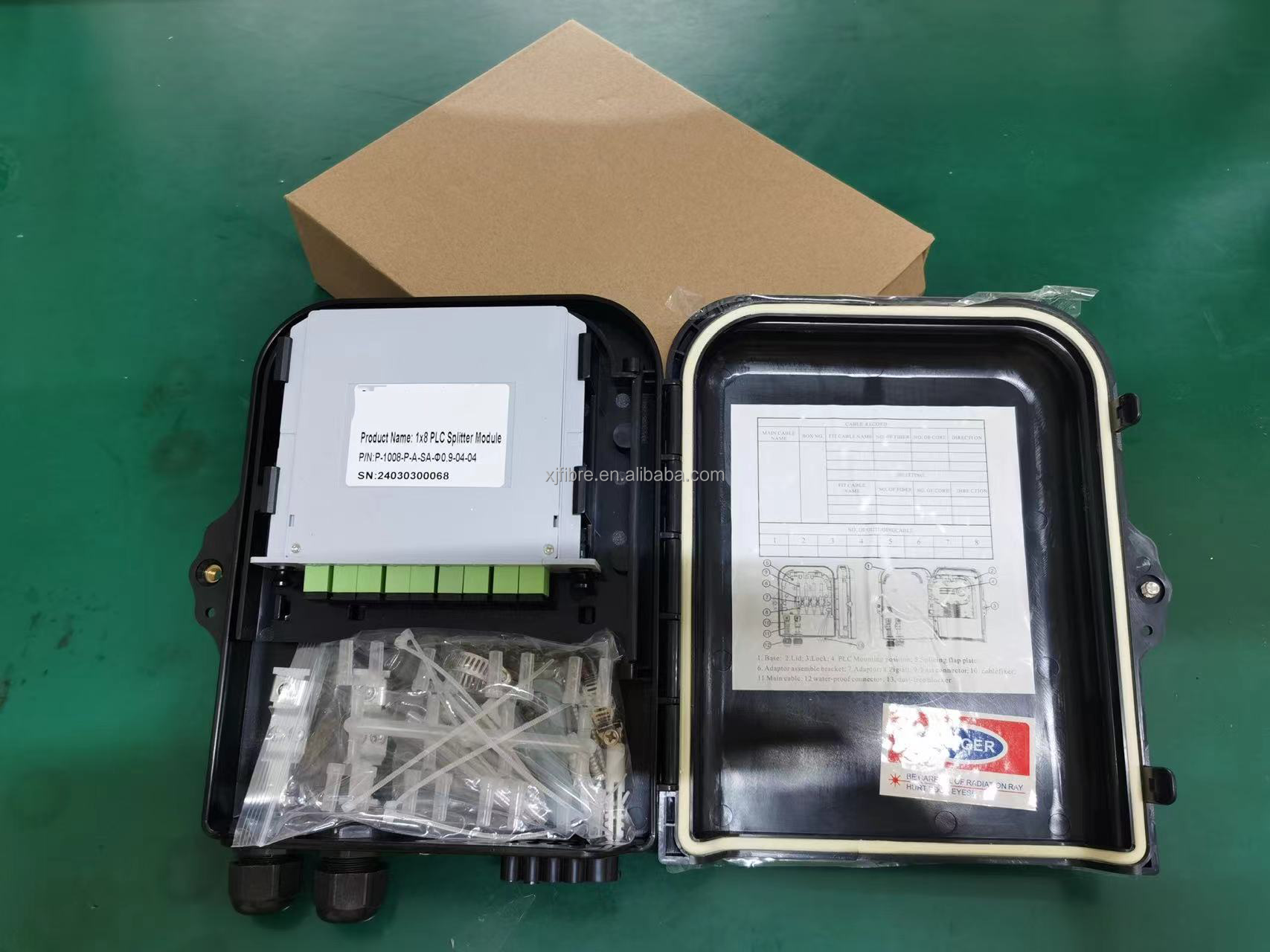 Hot sales FTTH FDB equipment terminal box 8 cores fiber optic splice distribution box 8F Splitter box