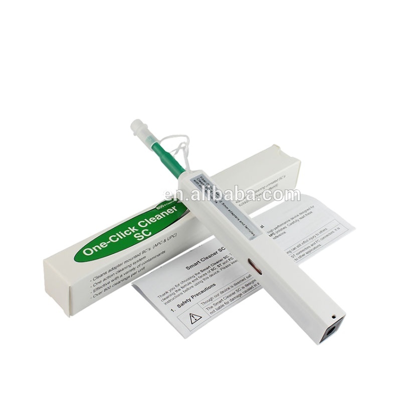 Factory supply One click cleaner Pen 2.5mm SC FC ST Connector 1.25mm LC Fiber Optic Cleaner