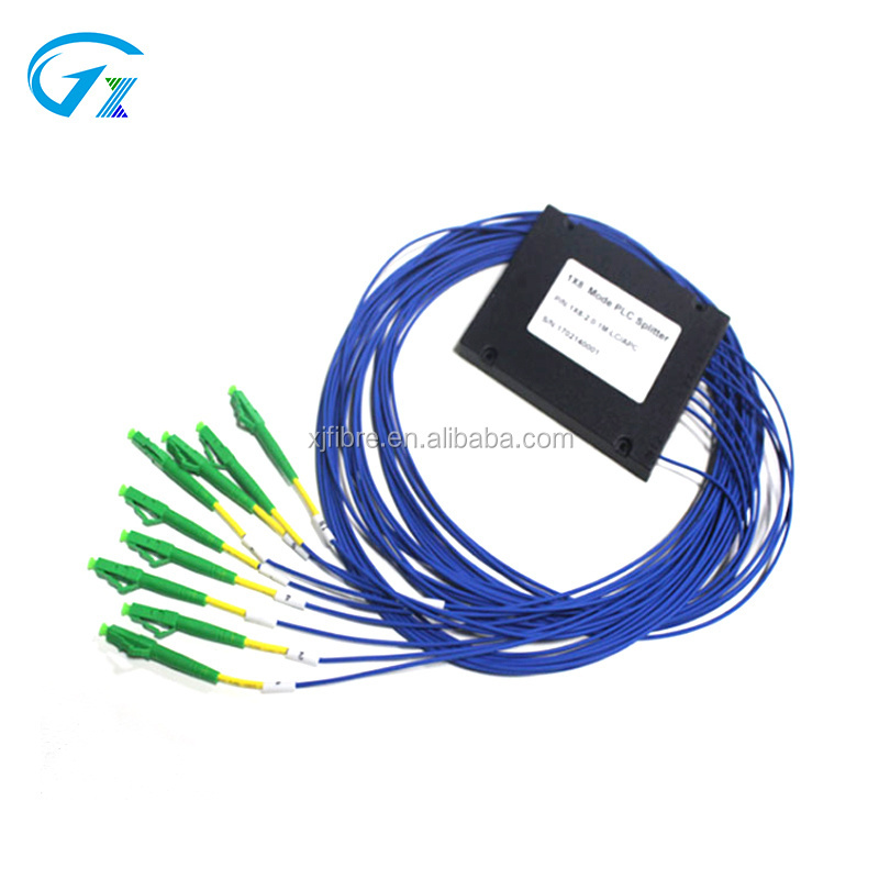 Factory supply 1x2 1x4 1x8 1x16 1x32 steel type SC APC Fiber Optic PLC Splitter