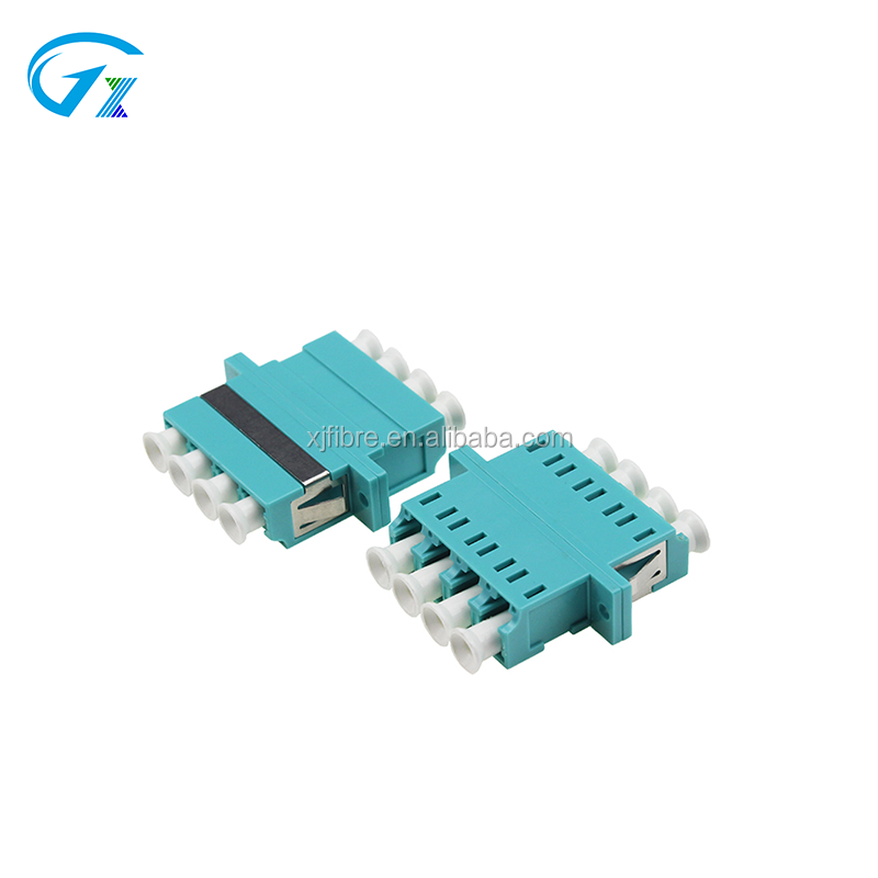 Multimode MM 4 Core LC OM3 OM4 quad acoplador de fibra optica glasvezel koppeling penggandeng serat opt ik fiber optic coupler