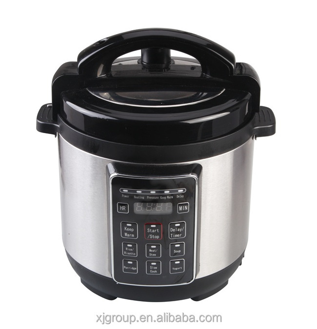 Stainless steel electric 6-in-1 programmable pressure cooker 12861A