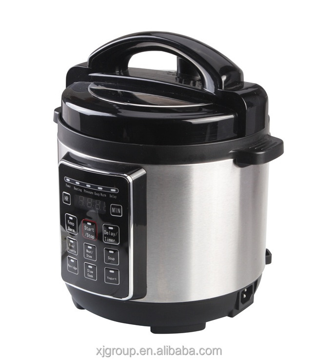 Stainless steel electric 6-in-1 programmable pressure cooker 12861A