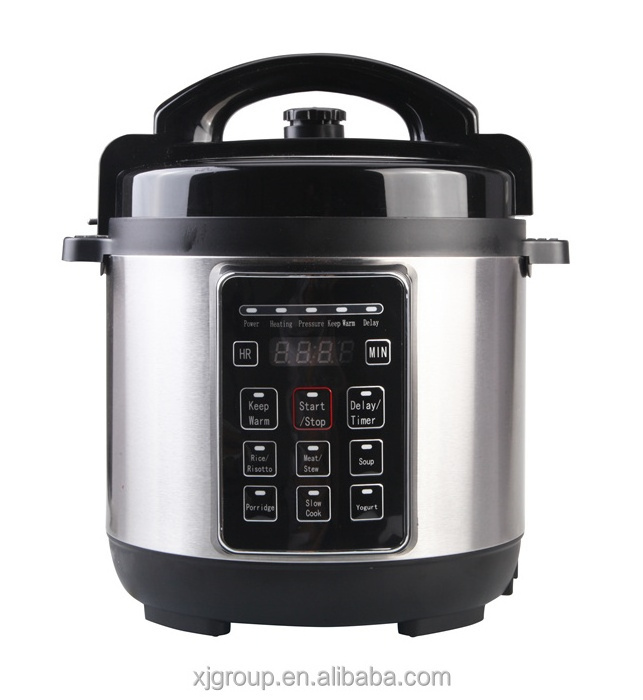 Stainless steel electric 6-in-1 programmable pressure cooker 12861A