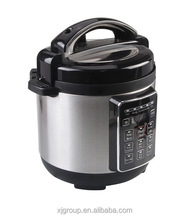 Stainless steel electric 6-in-1 programmable pressure cooker 12861A