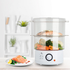 1-3 tiers Plastic Electric Food Steamer Electric Seafood Steamer