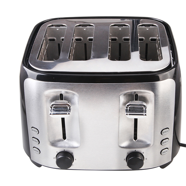 New style bread toaster 4 slice manual toaster with control cancel button