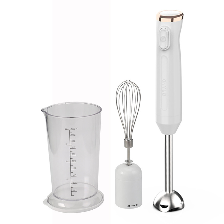 Hand Blender Food Processor Immersion Blender Mixer Cordless Hand Blender Multifunctional Snow Ice Machine Usb Plastic 3 in 1