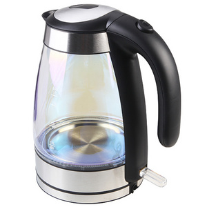 1.7L Large Capacity Mini Electric Portable Tea Kettle Hot Water Electric Kettle Factory Wholesale Glass Mechanical Glass Kettl