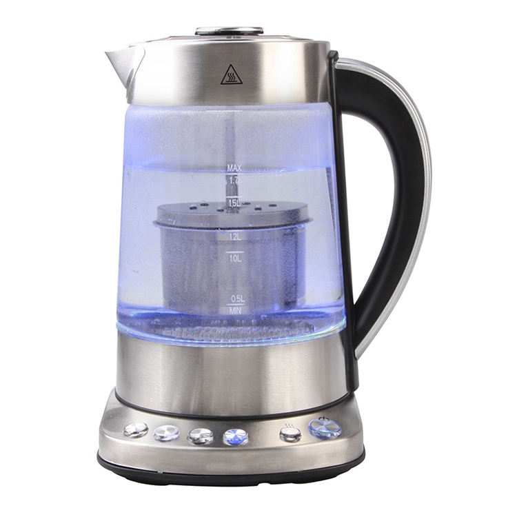 12846A Kitchen Appliances Electric Kettle with Tea with High-quality Insulation Function, Adjustable Temperature Digital Glass