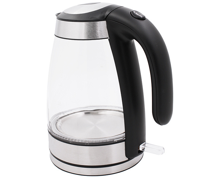 1.7L Large Capacity Mini Electric Portable Tea Kettle Hot Water Electric Kettle Factory Wholesale Glass Mechanical Glass Kettl