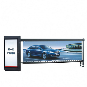 TS-CB04 Portable Cafe Windbreak Banner Barrier, Wind Break Banner Queue Barrier Sidewalk