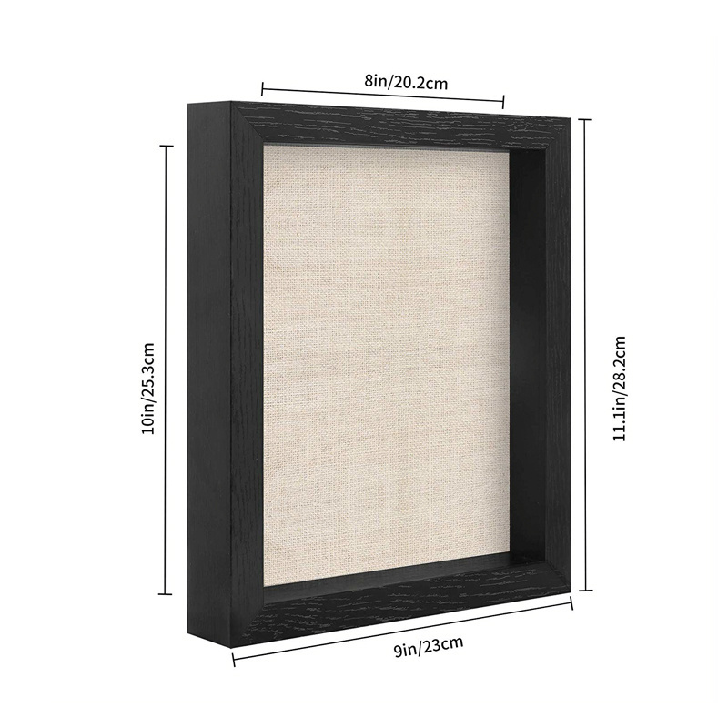 Shadow Box Frame Customized Wooden Picture Frame Moulding Wholesale High Quality Cheap Price Decorative Wood Logo Nude Wooden