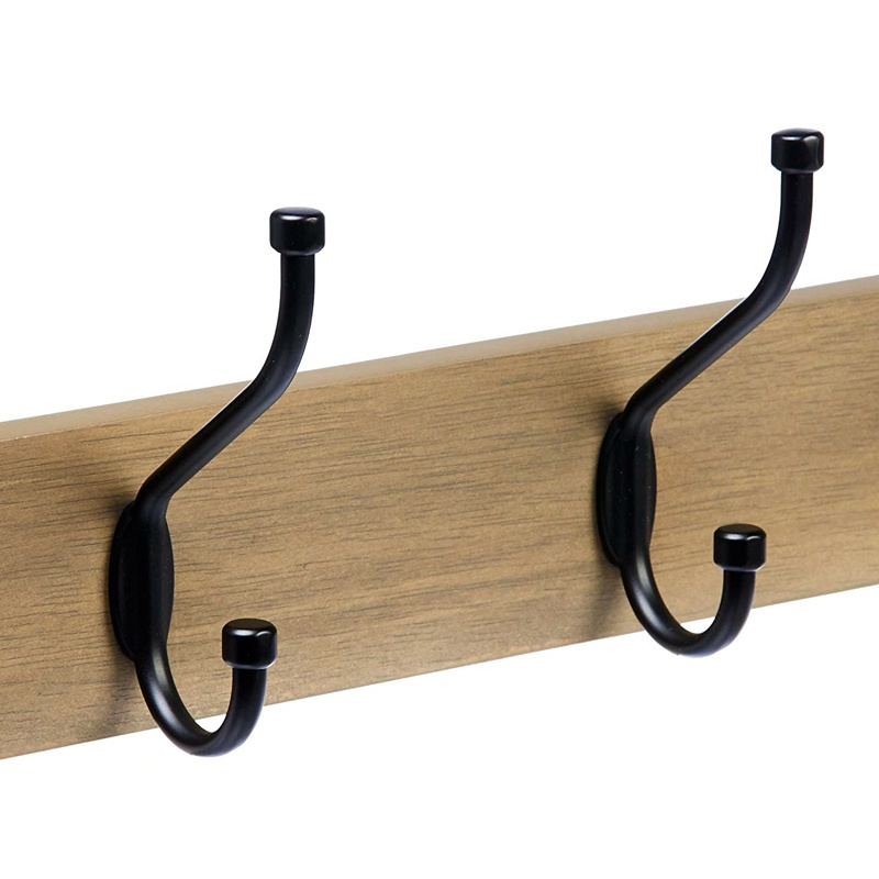 Wall-mounted Farmhouse Wooden Rustic Wall Coat Rack hand  clothes hanger hook