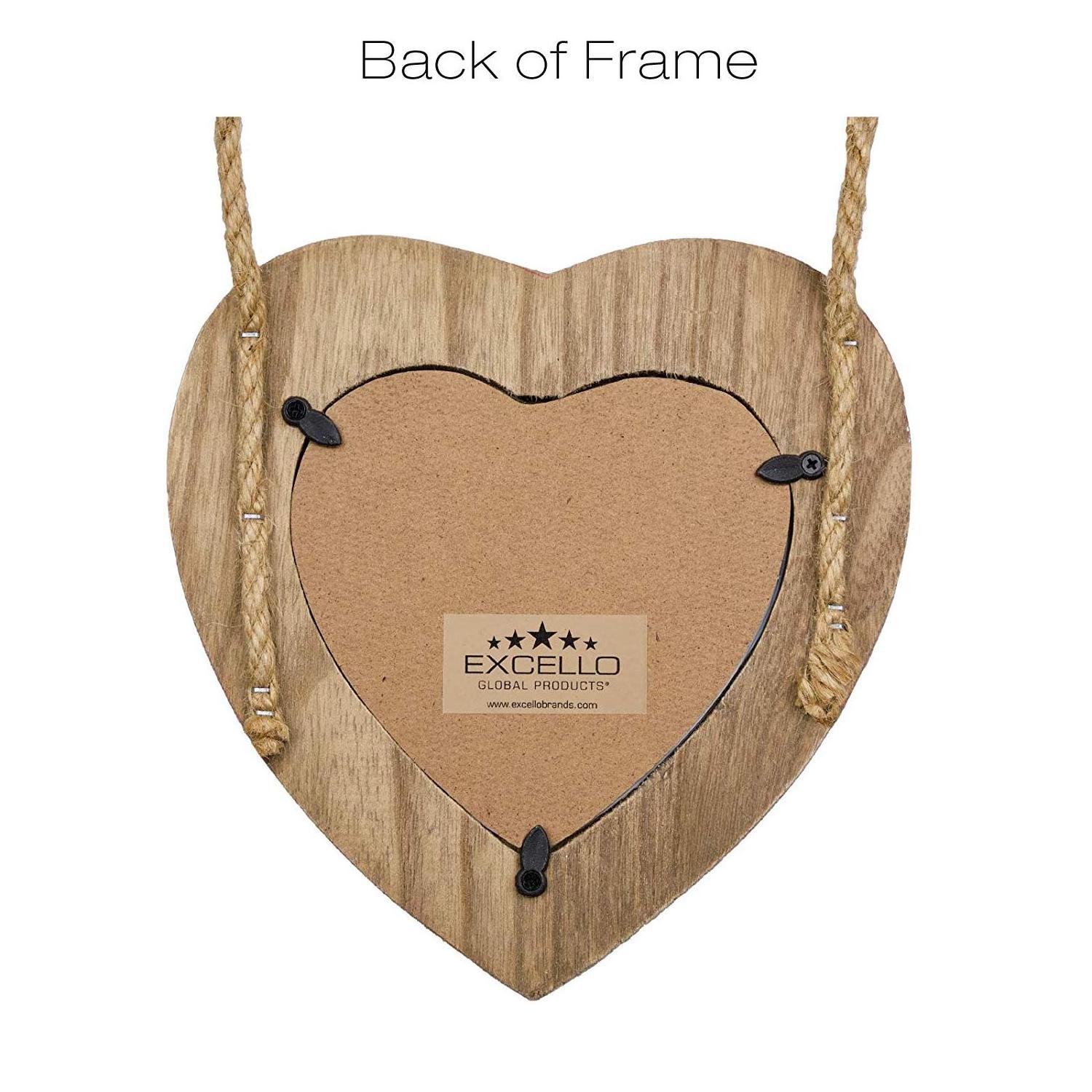 Funny fashion heart shape  design wooden baby wall picture photo frame